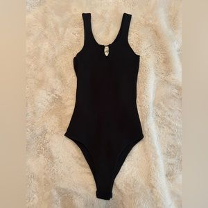 Happily Grey Black Bodysuit